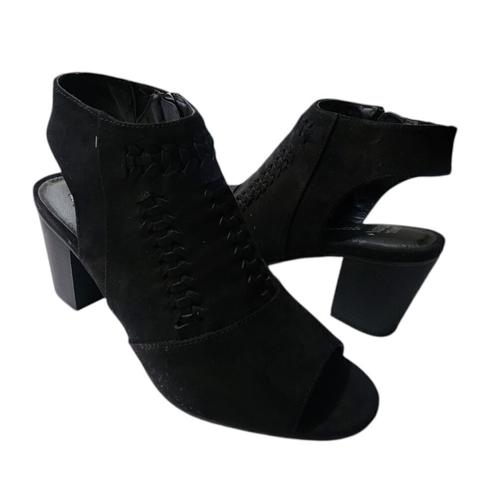 Sonoma Women's‎ Honoria Zip Up Suede Heels Mushroom Size 8.5